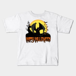 WINGED BLACK CAT Kids T-Shirt